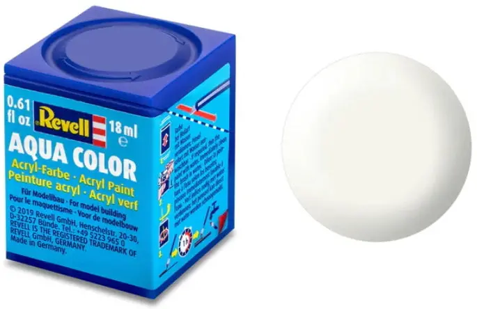 Aqua Color Acrylic Paint – White Silk Finish, 18 Ml 1