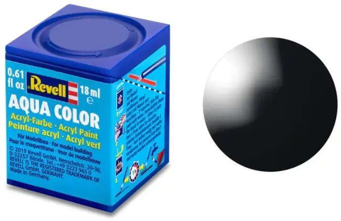 Aqua Color Black Gloss Acrylic Paint – 18Ml 1