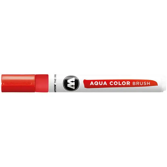 Aqua Color Brush Marker In Vibrant Vermilion 1