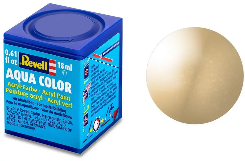 Aqua Color Metallic Acrylic Paint – Gold, 18Ml 1
