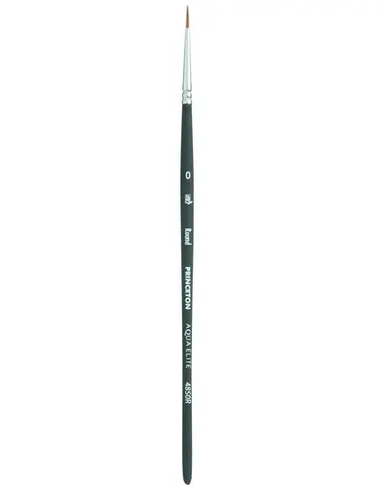 Aqua Elite Synthetic Round Brush #0 – Fine Detail & Linework 1