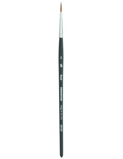 Aqua Elite Synthetic Round Brush – Size 2, Fine Detail Work 1