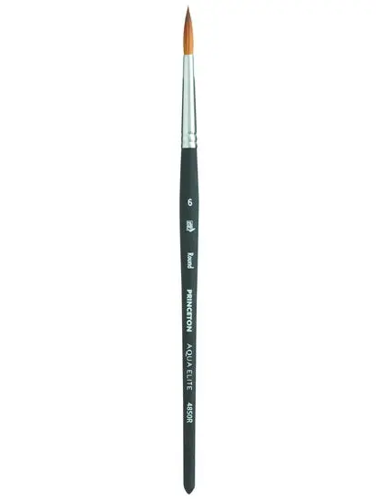 Aqua Elite Synthetic Round Brush – Size 6, Premium Watercolor & Acrylic Brush 1