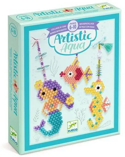Aqua & Sea Charm Art Kit – Themed Mixed Media Set 1