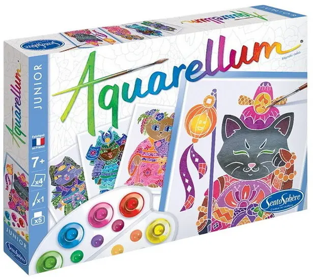 Aquarellum Jr. Coloring Book – Maneki Neko Theme 1