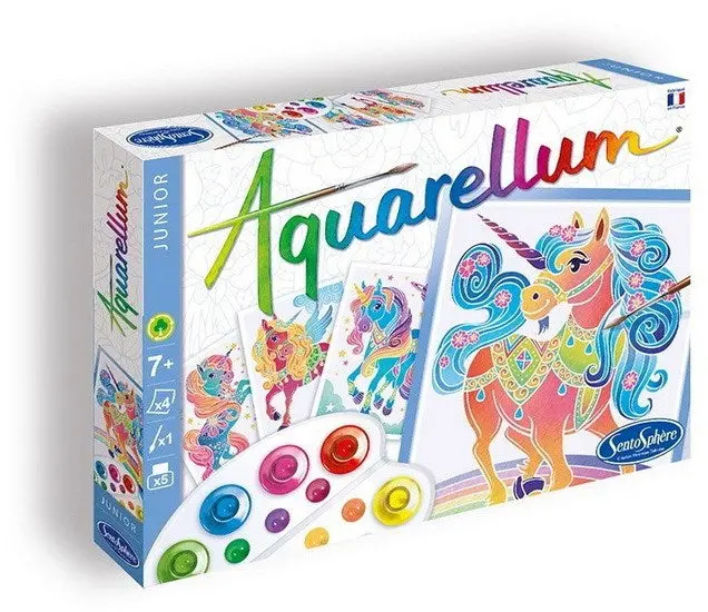Aquarellum Junior Unicorn-Themed Watercolor Art Kit 1