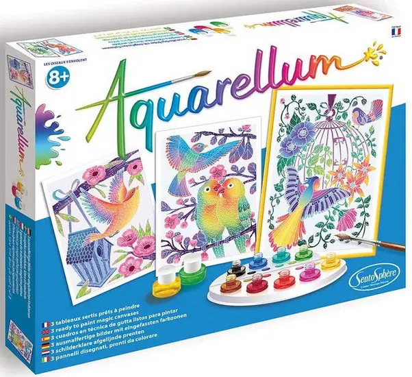 Aquarellum Watercolor Painting Kit: Birds In Flight (French Edition) 1