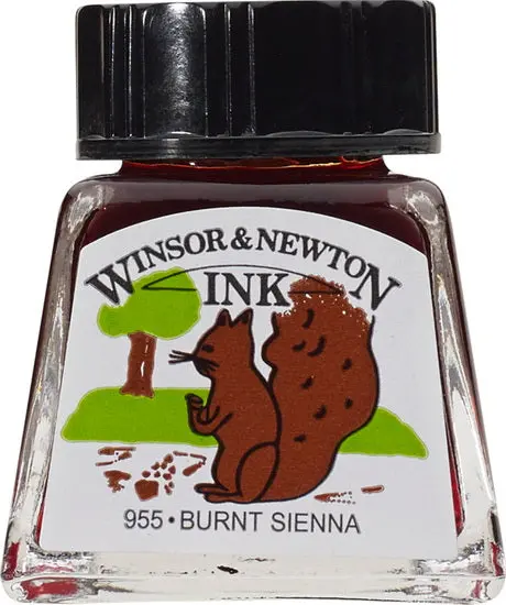 Archival Drawing Ink In Burnt Sienna – 14 Ml Bottle 1