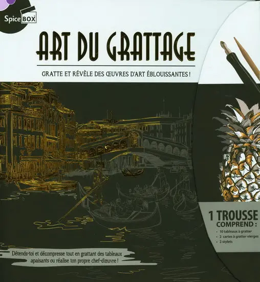 Art Du Grattage Scratch Art Kit – French Edition 1
