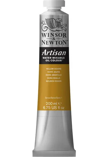 Artist-Grade Linseed Oil Paint – 200Ml Yellow Ochre (Series 1) 1