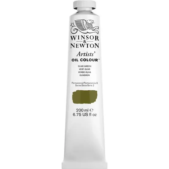 Artist-Grade Oil Paint – Olive Green, 200 Ml (Series 2) 1