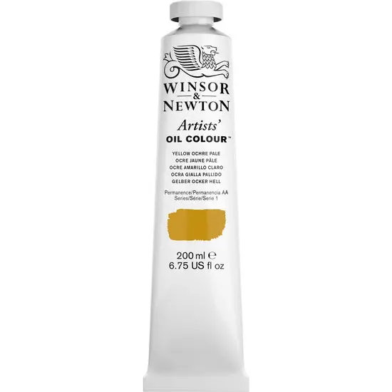 Artist-Grade Oil Paint – Pale Yellow Ochre, 200 Ml Tube, Series 1 Consistency 1