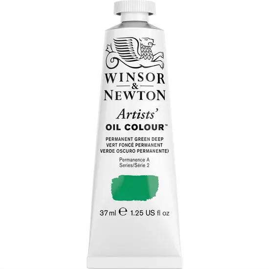 Artist-Grade Oil Paint – Permanent Green Deep, 37Ml Tube 1