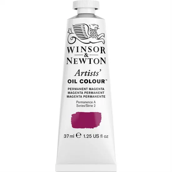 Artist-Grade Oil Paint – Permanent Magenta, 37 Ml, S2 Series 1