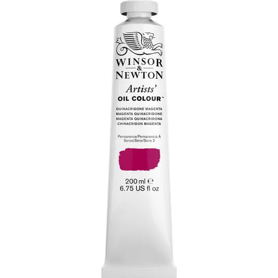 Artist-Grade Oil Paint – Quinacridone Magenta, 200 Ml Tube (Series 2) 1
