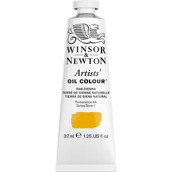 Artist-Grade Oil Paint – Raw Sienna (37 Ml) 1