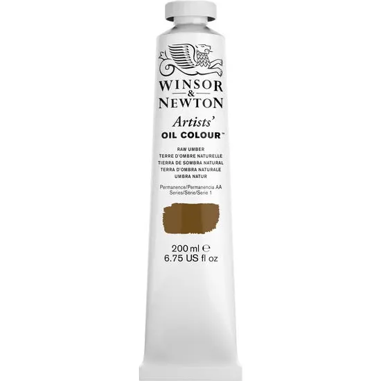 Artist-Grade Oil Paint – Raw Umber, 200 Ml Tube 1