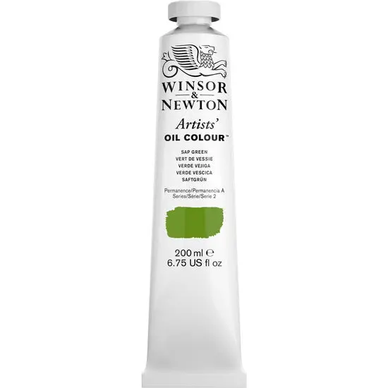 Artist-Grade Oil Paint – Sap Green, 200 Ml, Series 2 1