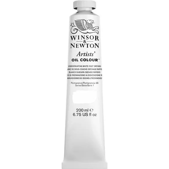 Artist-Grade Oil Paint – Underpainting White, 200 Ml Tube 1