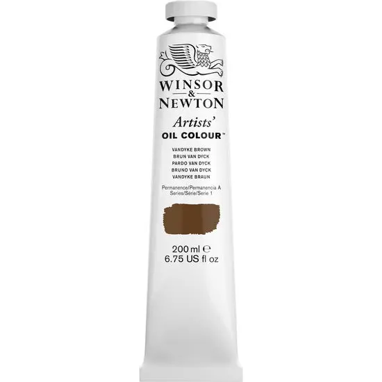 Artist-Grade Oil Paint – Van Dyke Brown, 200Ml (S1 Series) 1