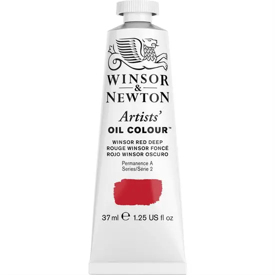 Artist-Grade Oil Paint – Winsor Red Deep, 37Ml (S2) 1