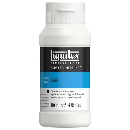 Artist-Grade White Gesso – 118 Ml, Smooth Primer For Canvas & Board 1