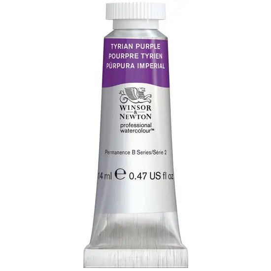 Artist Watercolor Tube – Tyrian Purple, 14Ml Lightfast S2 Formula 1