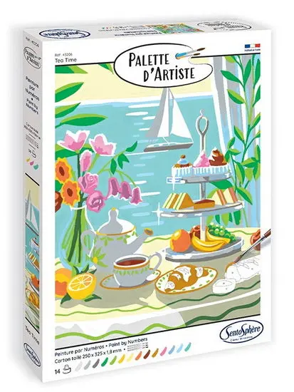Artist’S Tea-Time Palette – Illustrated Art-Themed Coloring Book 1