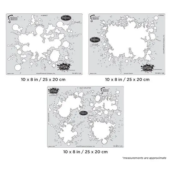 Artool Fx Splatter Stencil – Reusable Spray & Texture Masking Template 1