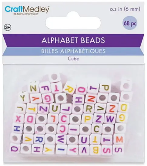 Assorted Alphabet Beads – Vibrant Multi-Color Letter Charms 1