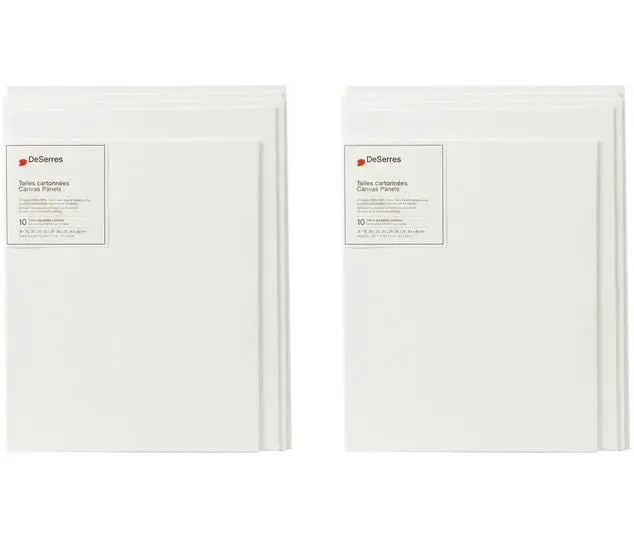 Assorted Canvas Boards Set – 10 Pieces (5X7 To 12X16 Inches) 1