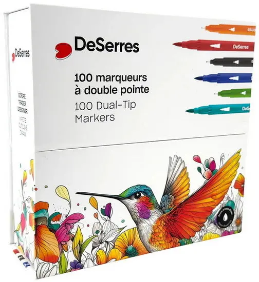 Assorted Double-Tip Markers — 100-Piece Set 1