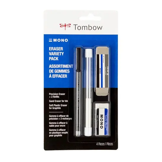 Assorted Mono Eraser Set – 4-Piece Variety Pack 1