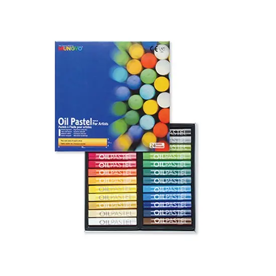 Assorted Oil Pastel Set – 24 Colors, Vibrant Blendable Sticks 1