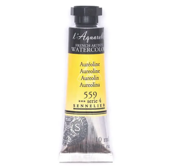Aureolin Yellow Watercolor Tube – Artist-Grade, 10 Ml 1