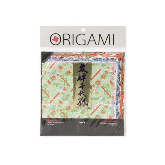 Authentic Yuzen-Dyed Origami Paper – 12 Unique Patterns 1