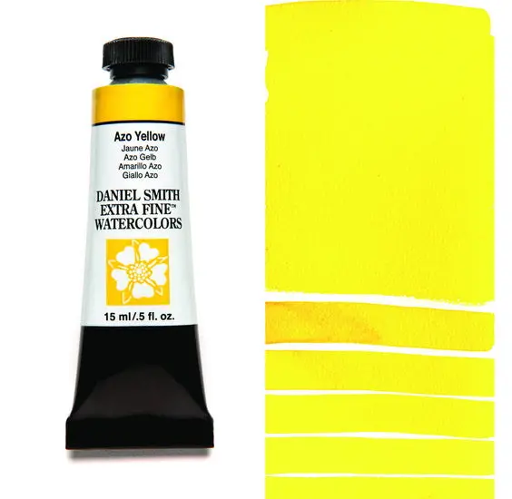 Azo Yellow Watercolor Tube – 15 Ml, Series 3 Professional Grade 1