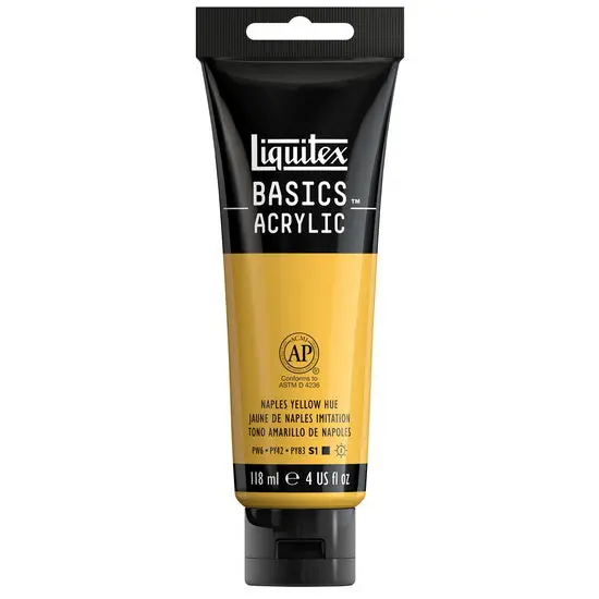 Basics Acrylic Paint – Naples Yellow, 4Oz Student Formula 1