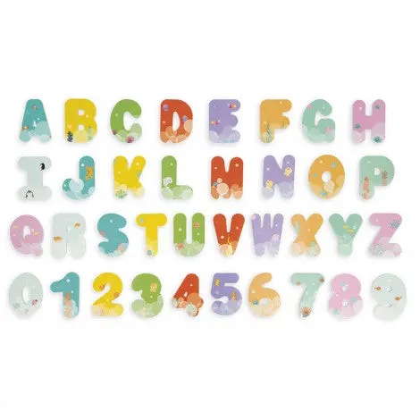Bath Time Alphabet & Number Set – Waterproof Foam Letters 1
