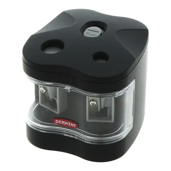Battery-Powered Dual-Hole Pencil Sharpener 1
