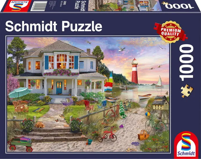 Beach House Jigsaw Puzzle – 1000-Piece Art Print 1