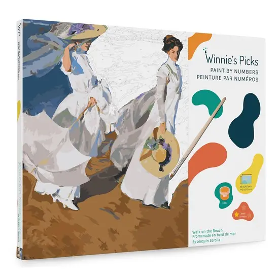 Beach Scene Paint-By-Numbers Kit 1
