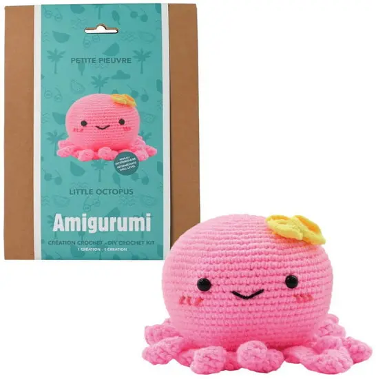 Beginner Crochet Kit – Amigurumi Octopus Pattern Included 1