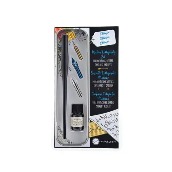 Beginner-Friendly Modern Calligraphy Kit – Oblique Holder Included 1