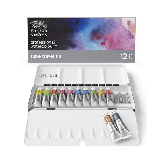 Beginner Watercolor Set – 12 Vibrant 5Ml Tubes 1