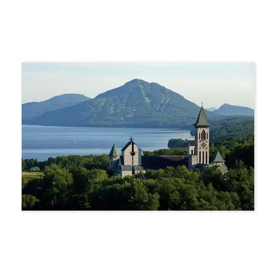 Benedictine Abbey Art Print – 16X24 Inch Acrylic-Style Digital Reproduction 1