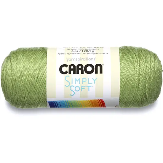 Bernat Simply Soft Yarn – Pistachio, #4 Medium Weight, 170G 1