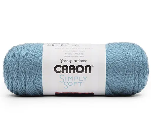 Bernat Simply Soft Yarn (Weight #4) – Light Country Blue, 170G 1