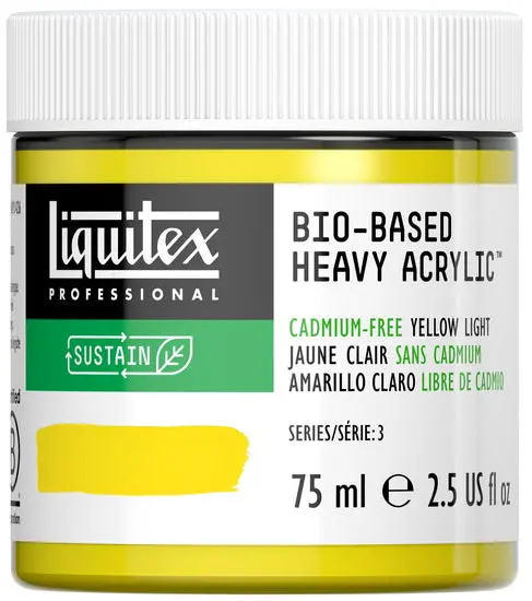 Bio Hb Acrylic Paint – Cadmium-Free Yellow Light, 2.5 Fluid Ounces (S3) 1
