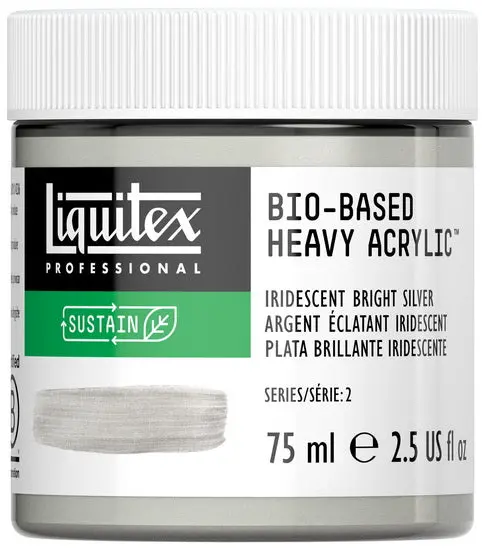 Bio Hb Iridescent Acrylic – Bright Silver, 2.5Oz Bottle 1
